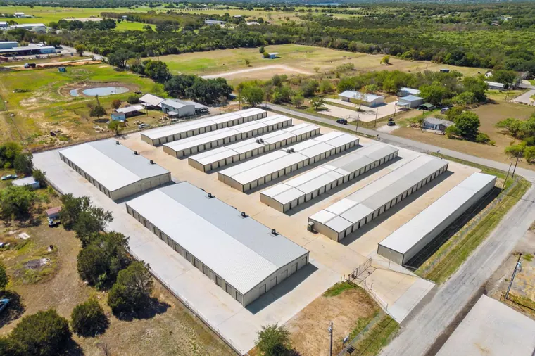 Aerial view of Journey.Storage storage units on McCreary Rd, Granbury TX