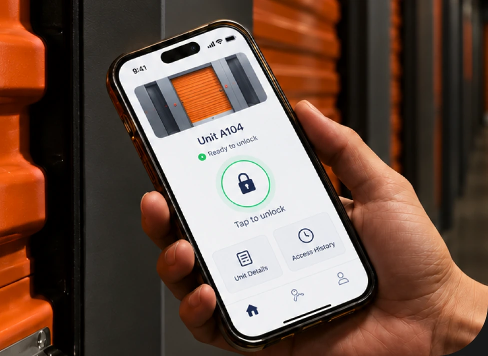 Unlocking a unit from the phone